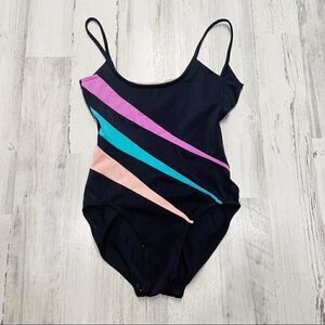 Vintage MAINSTREAM 1970’s Black One Piece